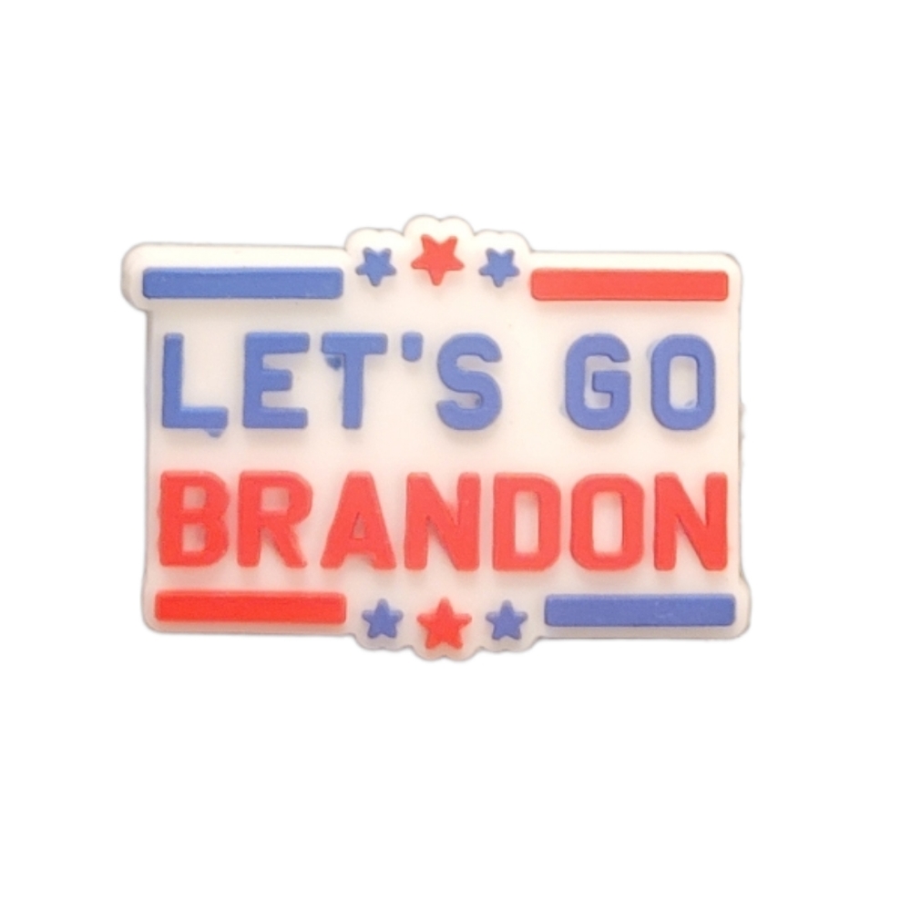 NEW Lets Go Brandon Funny Meme Croc Charm - Picture 1 of 4